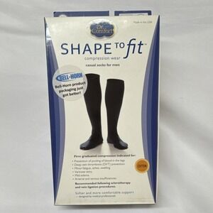 Dr. Comfort Shape to Fit Compression Socks Brown 20-30 mmHg Shoe Size 12 1/2-14